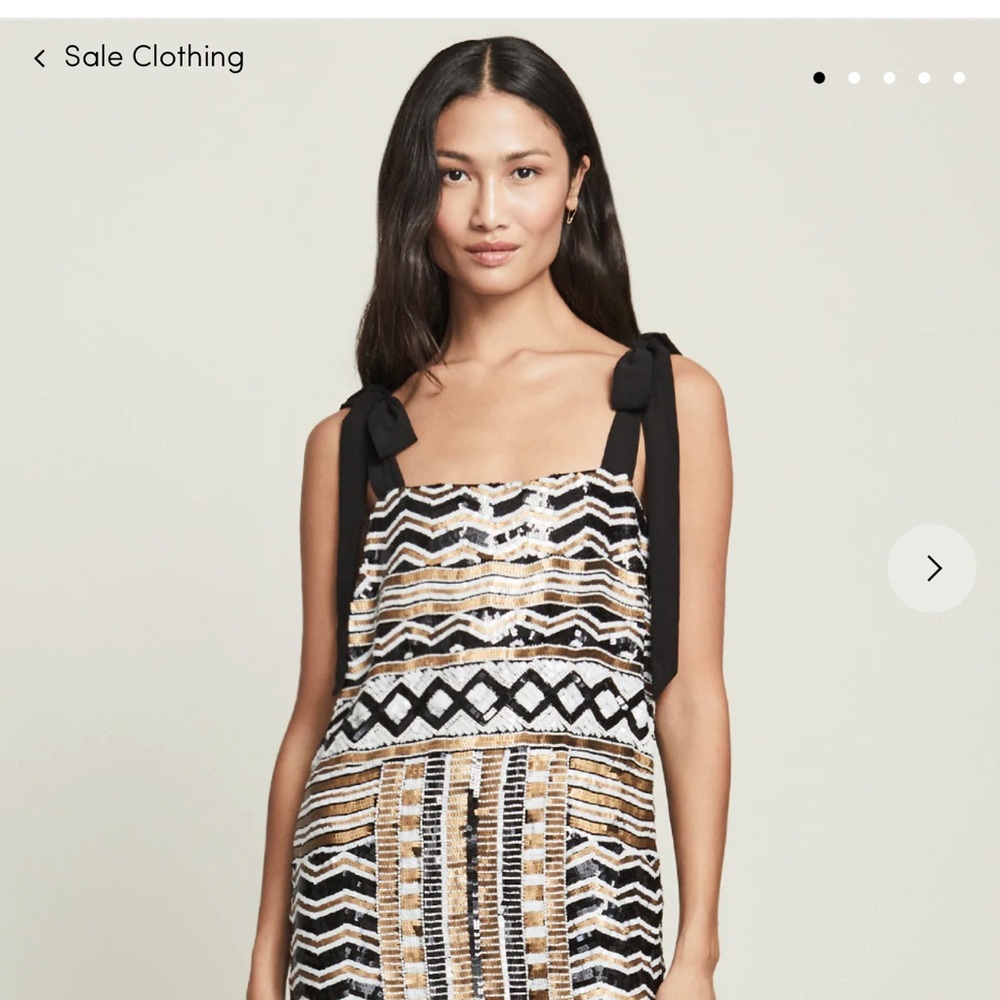 Veronica Beard Meryl Bronze Sequins Dress